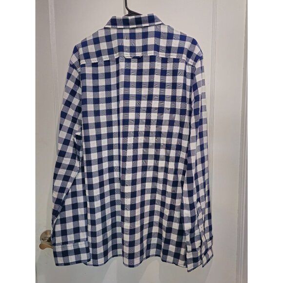 Sun + Stone Long Sleeve Casual/Dress Button Shirt - Blue White - Size- XL - Picture 9 of 13